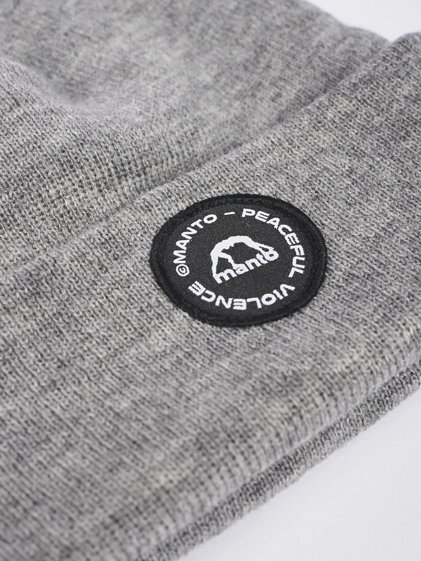 MANTO beanie CIRCLE grau