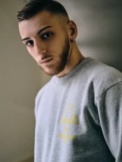 MANTO crewneck SOCIETY  heather gray