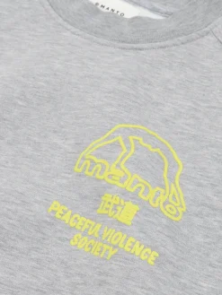 MANTO crewneck SOCIETY  heather gray