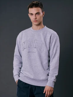 MANTO crewneck VARSITY  grau