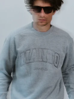 MANTO crewneck VARSITY grau