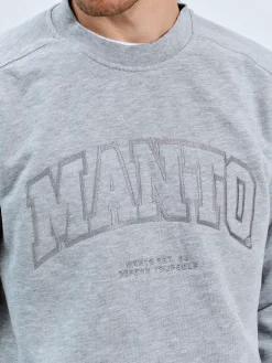 MANTO crewneck VARSITY grau