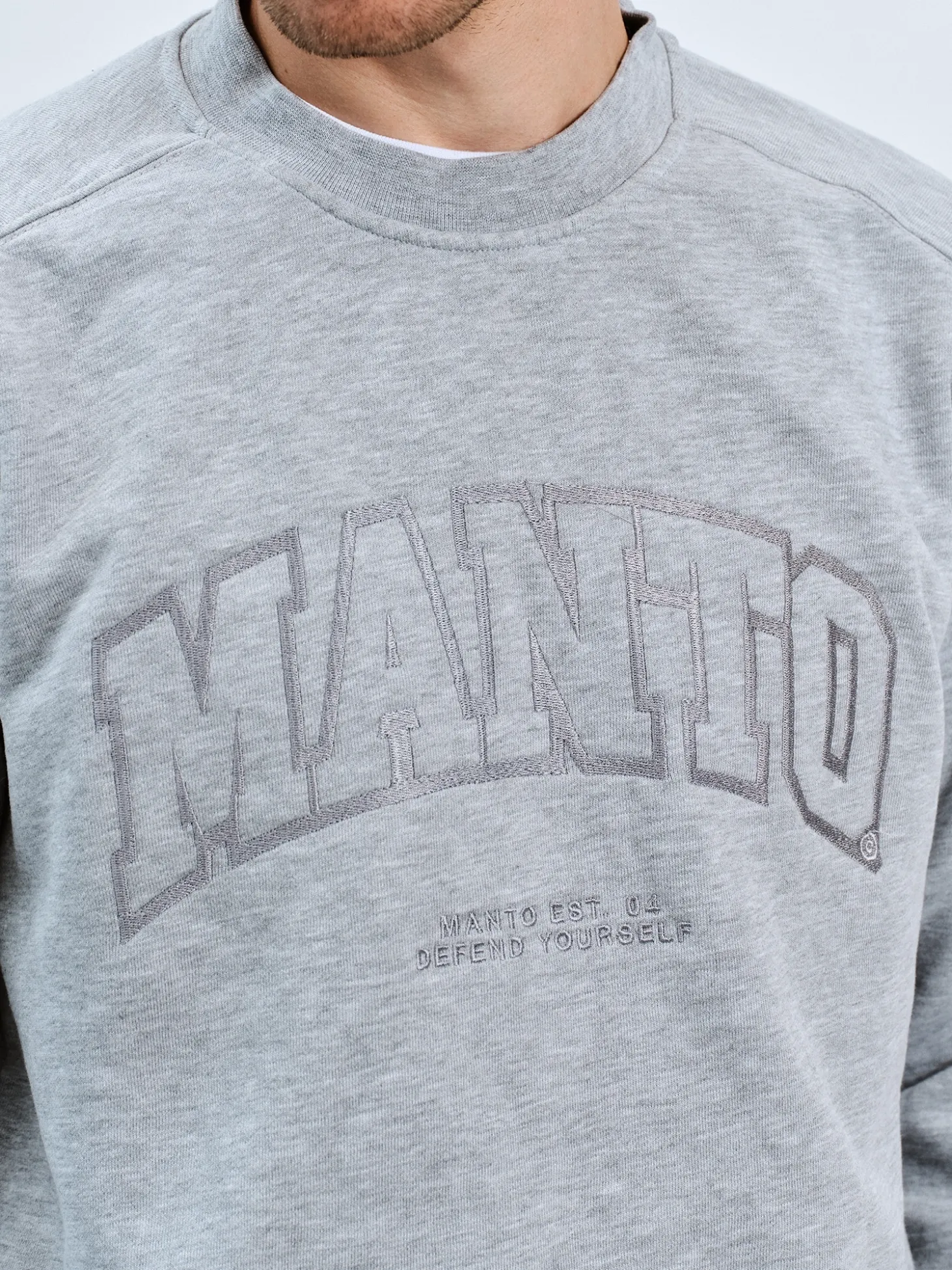 MANTO crewneck VARSITY grau