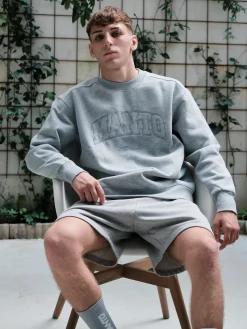 MANTO crewneck VARSITY grau