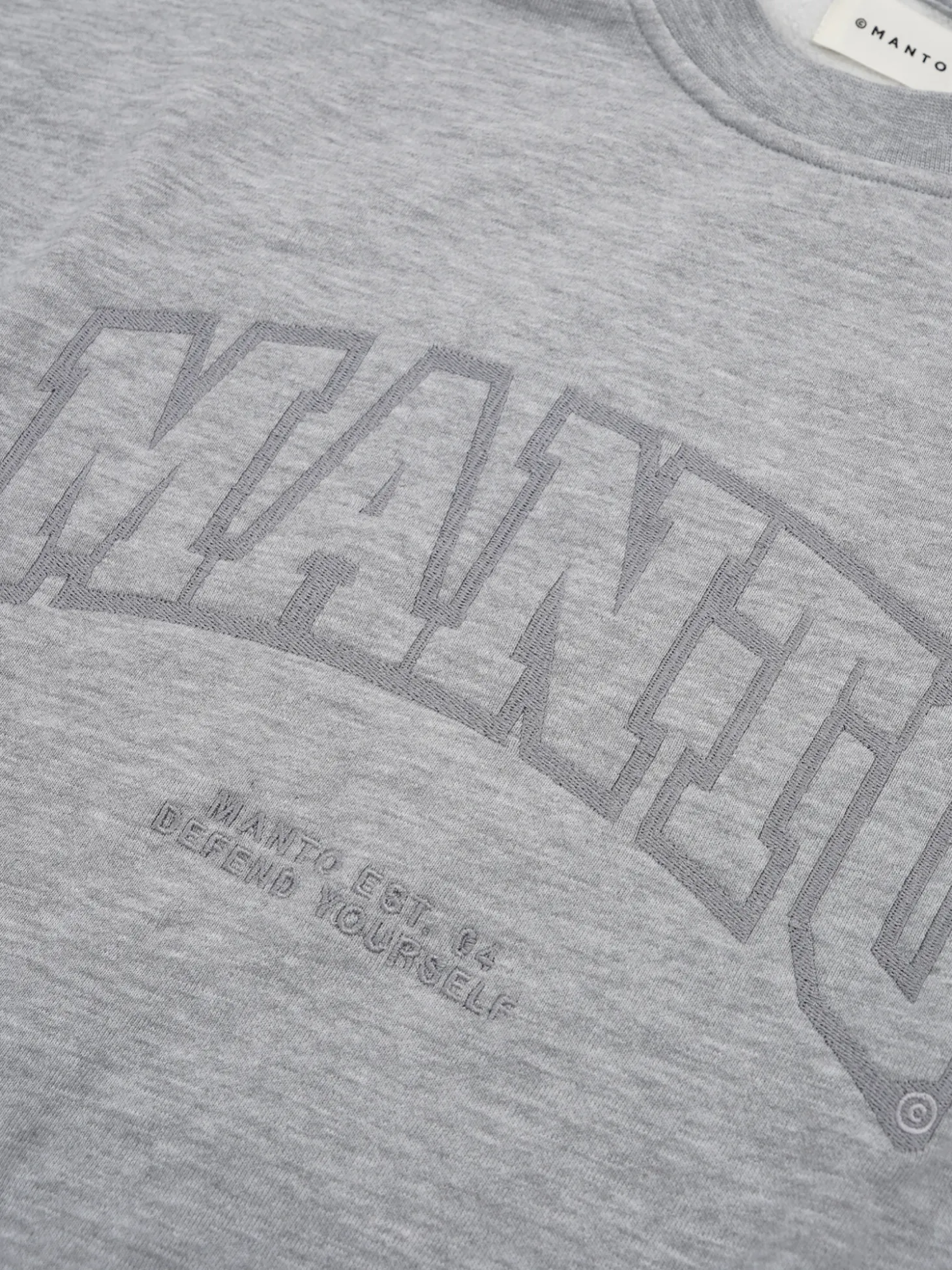 MANTO crewneck VARSITY grau