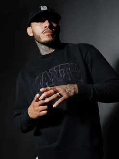 MANTO crewneck VARSITY schwarz