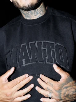 MANTO crewneck VARSITY  schwarz