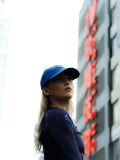 MANTO dad cap CIRCLE  blau