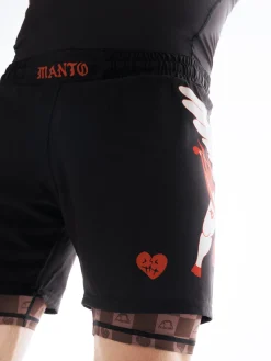 MANTO fight shorts TUFF LUV schwarz