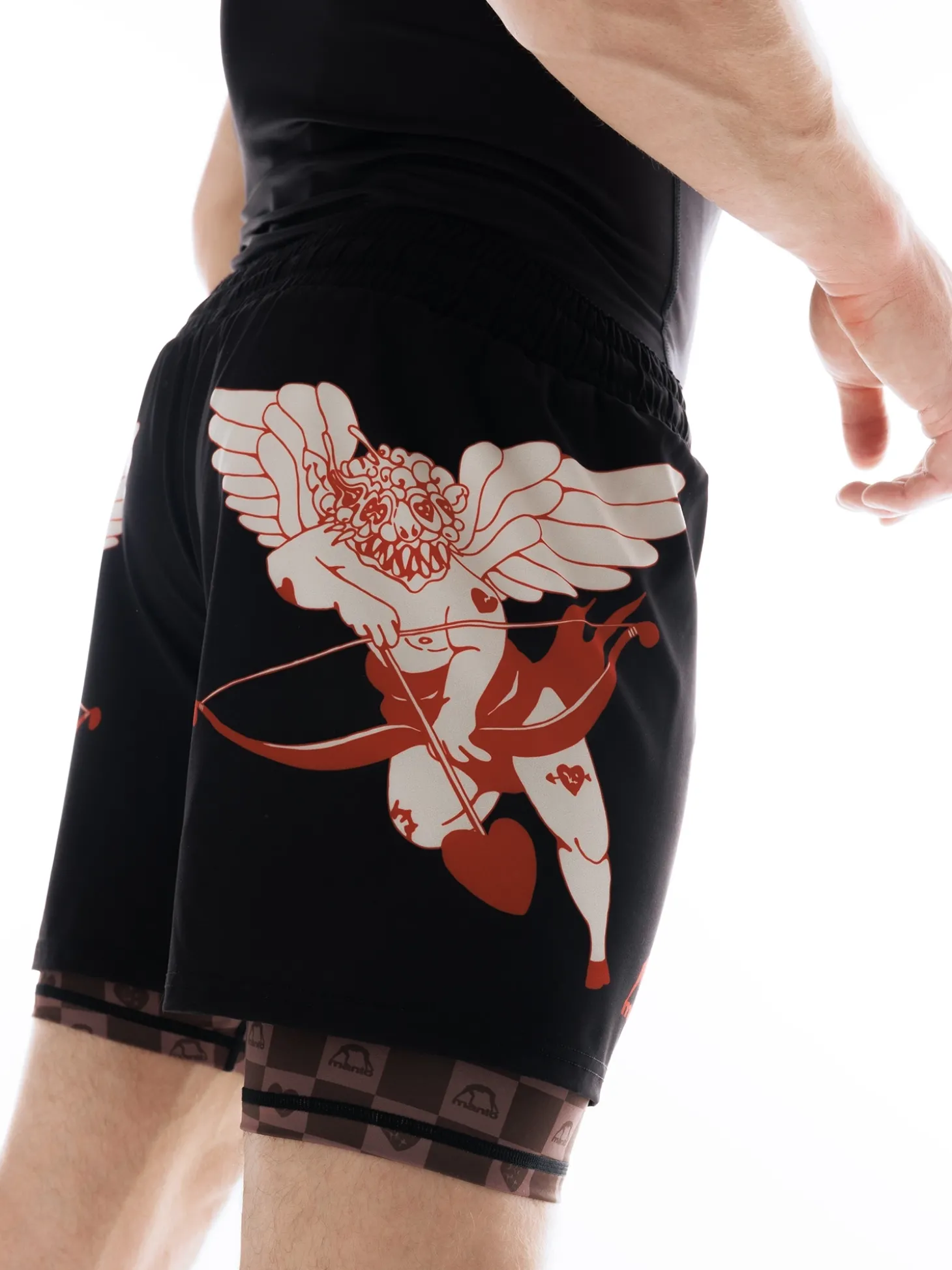 MANTO fight shorts TUFF LUV schwarz