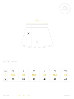 MANTO fight shorts TUFF LUV schwarz
