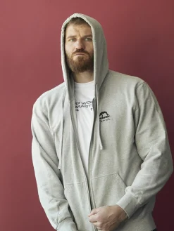 MANTO hoodie FIGHT COMPANY heather gray