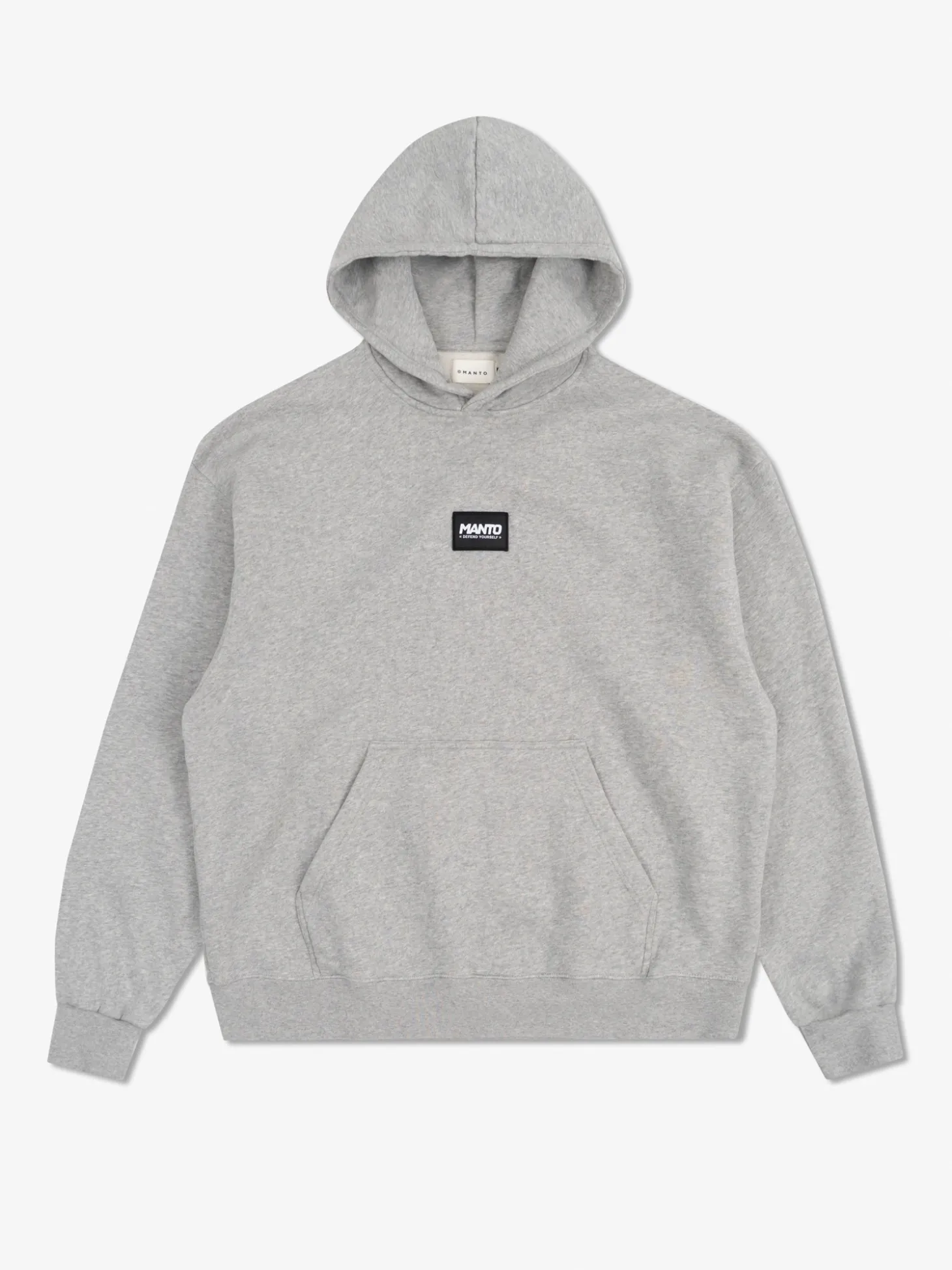MANTO hoodie LABEL 25 OVERSIZE Heidegrau