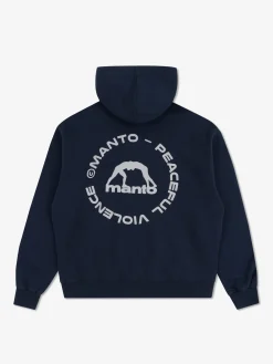 MANTO hoodie LABEL 25 OVERSIZE marineblau