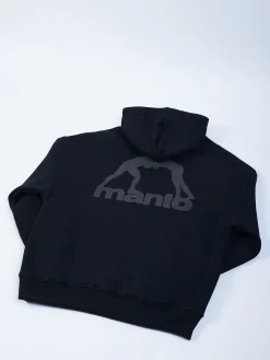 MANTO hoodie LABEL OVERSIZE schwarz