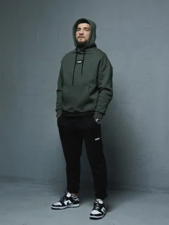 MANTO hoodie LABEL OVERSIZE khaki