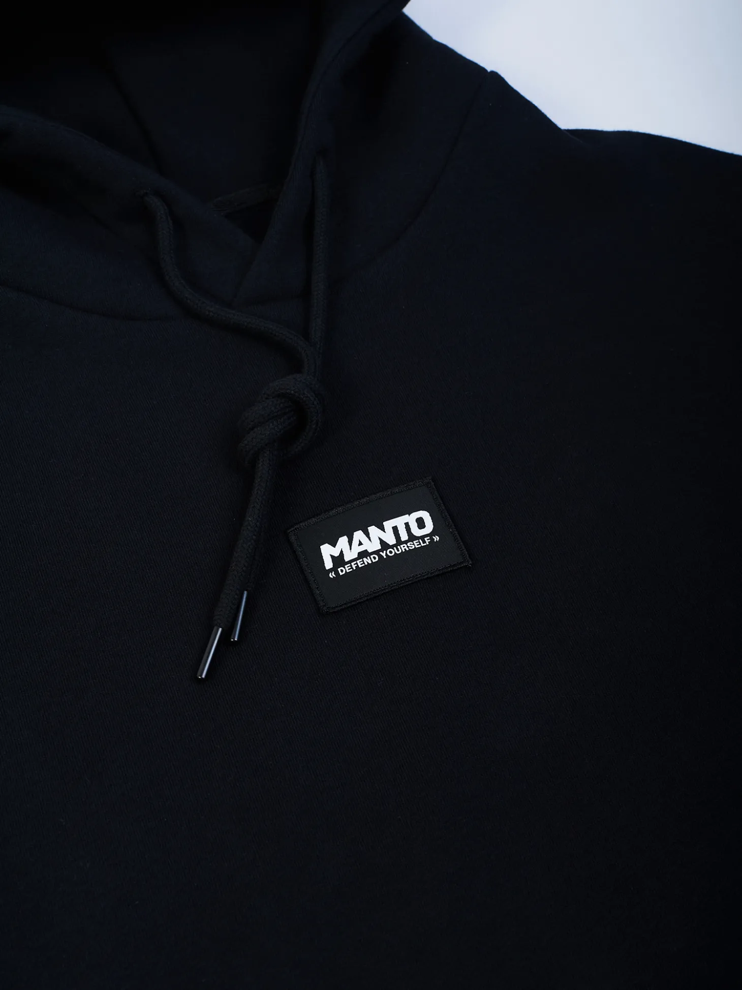 MANTO hoodie LABEL OVERSIZE schwarz