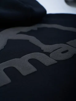 MANTO hoodie LABEL OVERSIZE schwarz