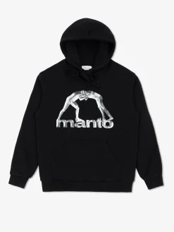 MANTO hoodie METAL 24  schwarz