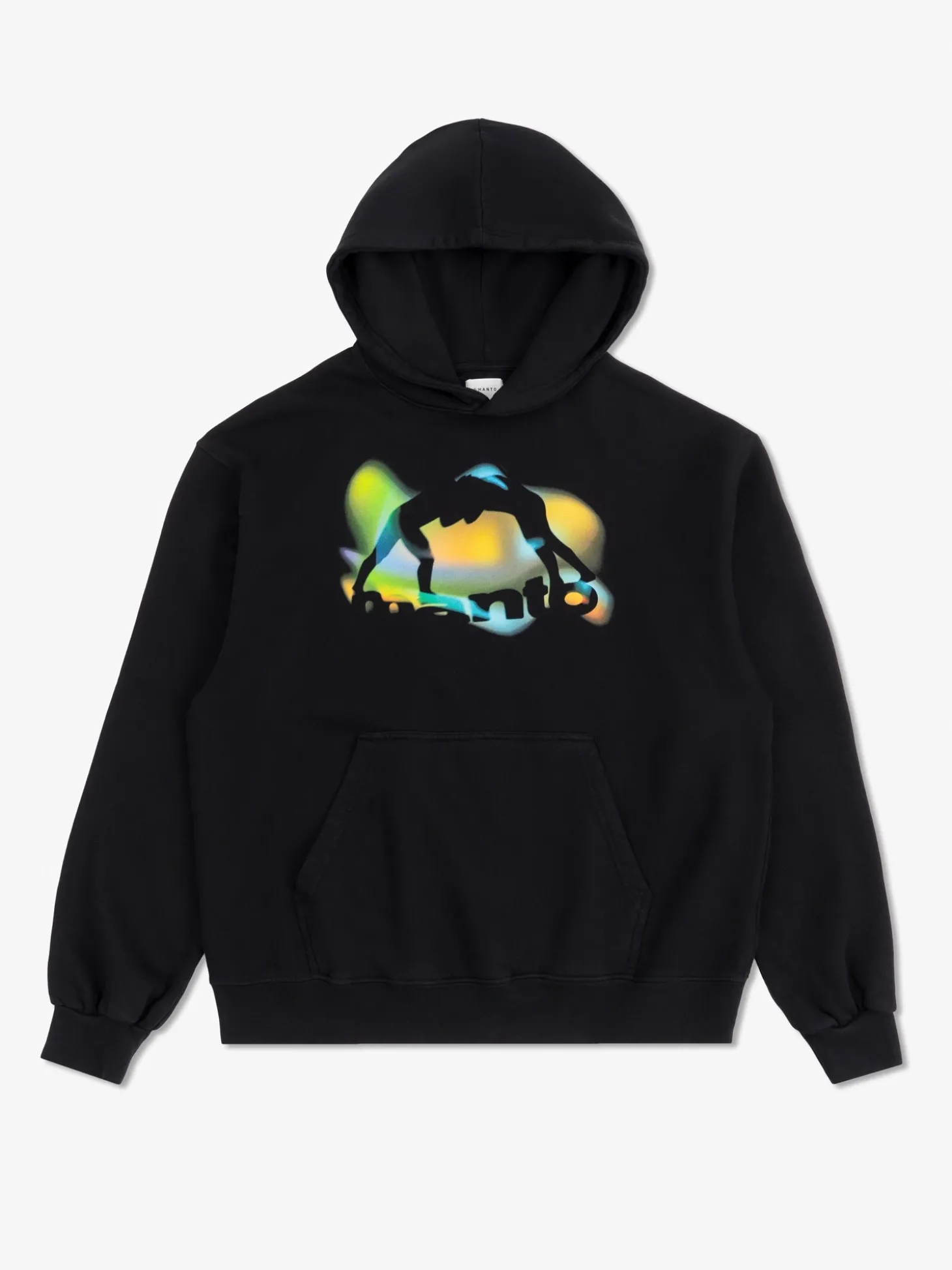 MANTO hoodie REFLECTION OVERSIZE schwarz