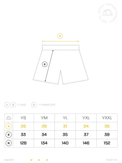 MANTO kids fight shorts TIGER`S TAIL