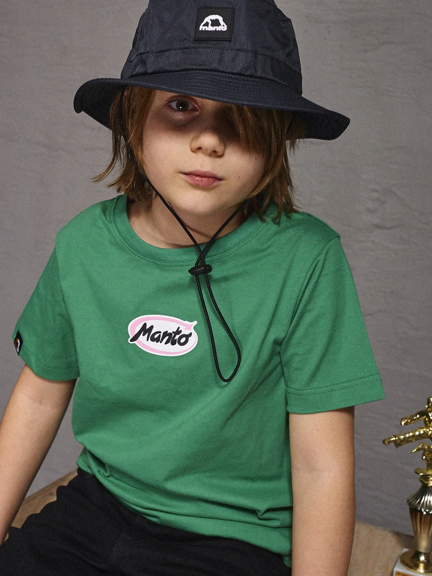 MANTO kinder t-shirt DOGS grun