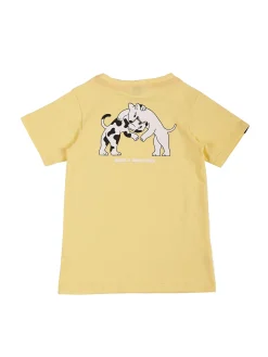 MANTO kinder t-shirt DOGS gelb