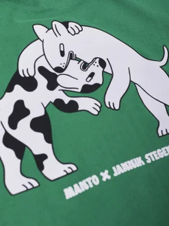 MANTO kinder t-shirt DOGS grun