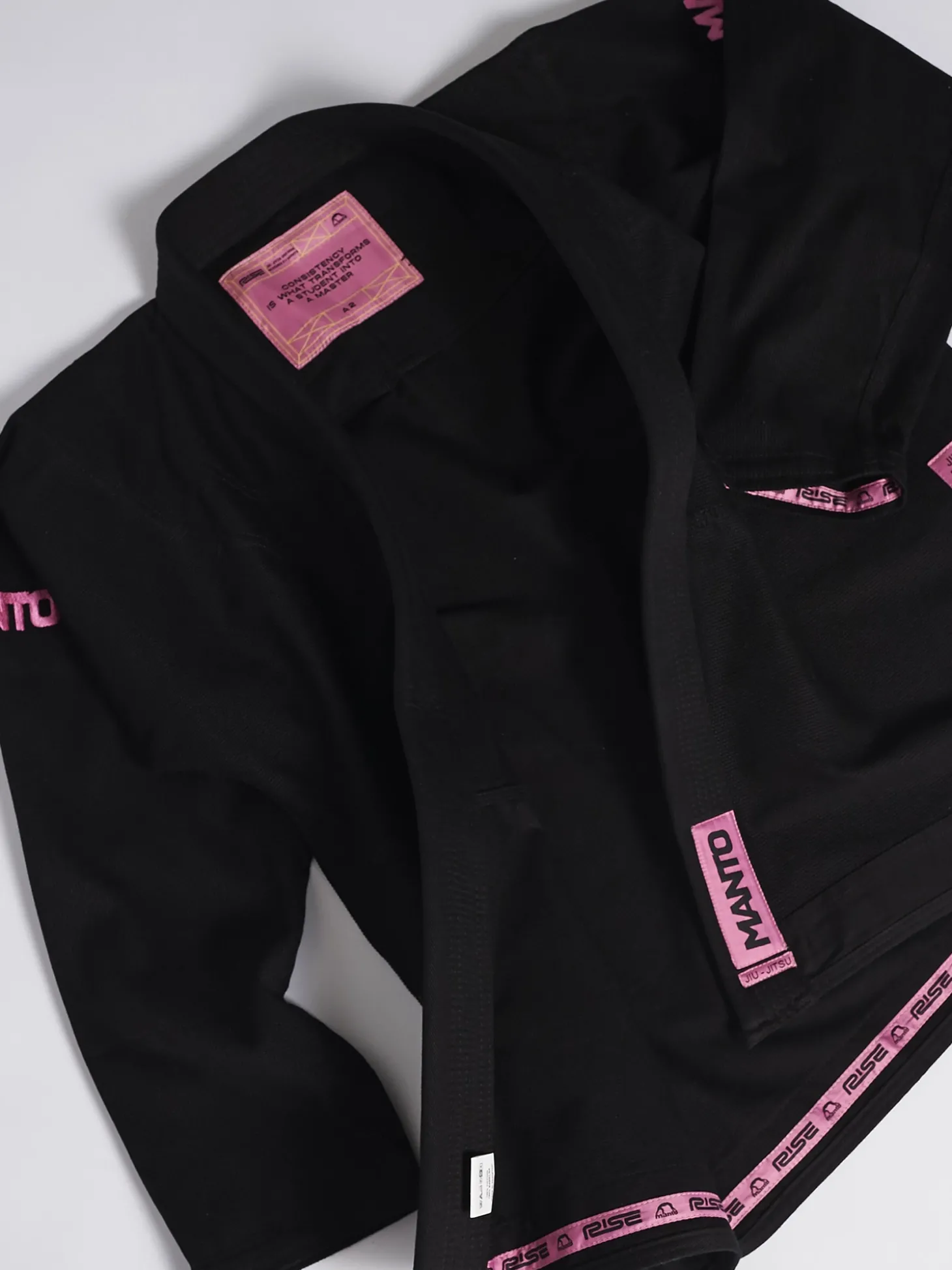 MANTO "RISE 2.0" BJJ GI schwarz-rosa