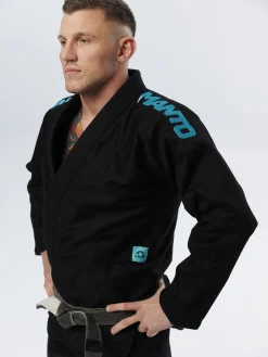 MANTO "X5" BJJ GI schwarz - türkis
