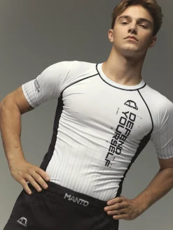 MANTO rashguard RANKED weiss