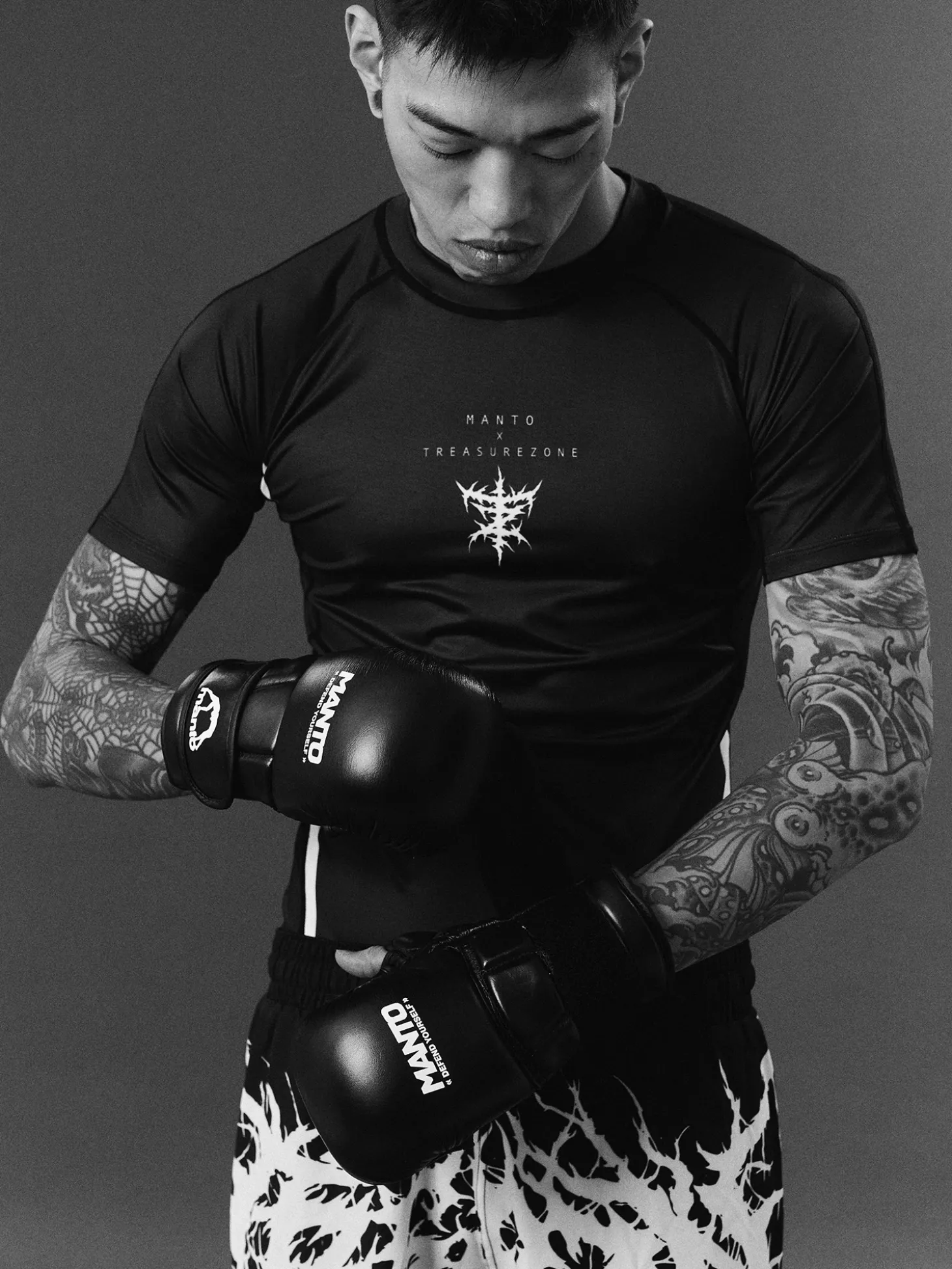 MANTO rashguard TREASURE ZONE schwarz