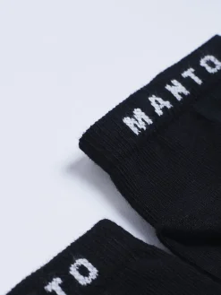 MANTO Socken LOGO schwarz