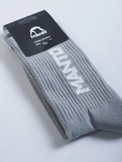 MANTO Socken LOGOTYPE 23 grau