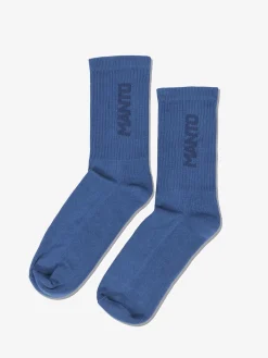 MANTO Socken LOGOTYPE blau