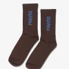 MANTO Socken LOGOTYPE braun