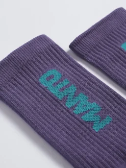 MANTO Socken LOGOTYPE lila