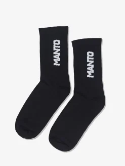 MANTO Socken LOGOTYPE schwarz-weiss