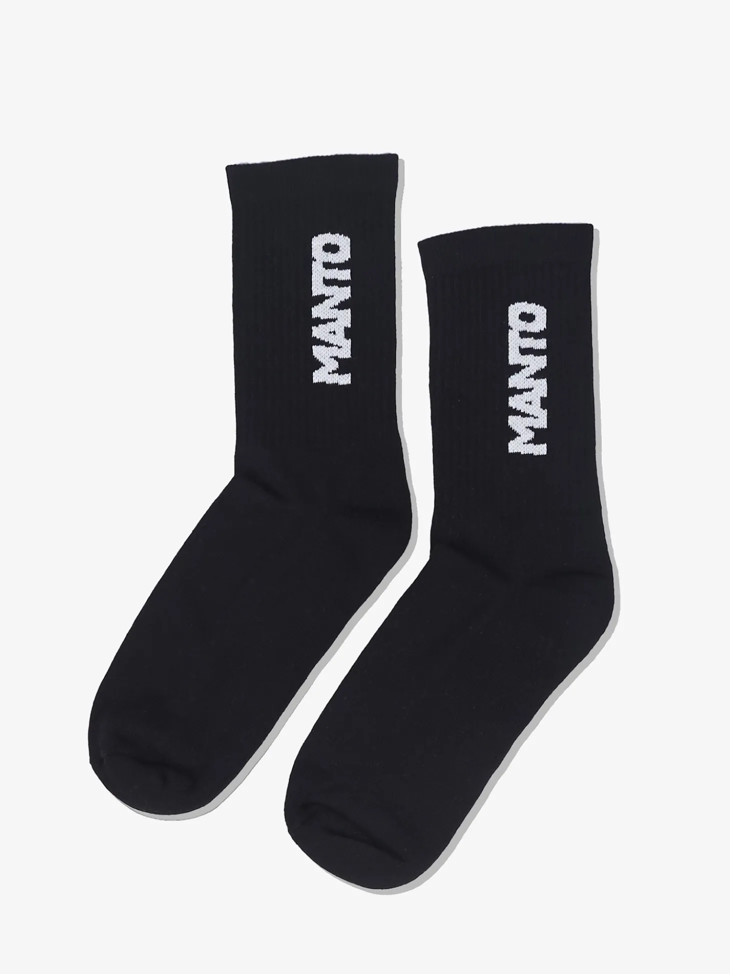 MANTO Socken LOGOTYPE schwarz-weiss