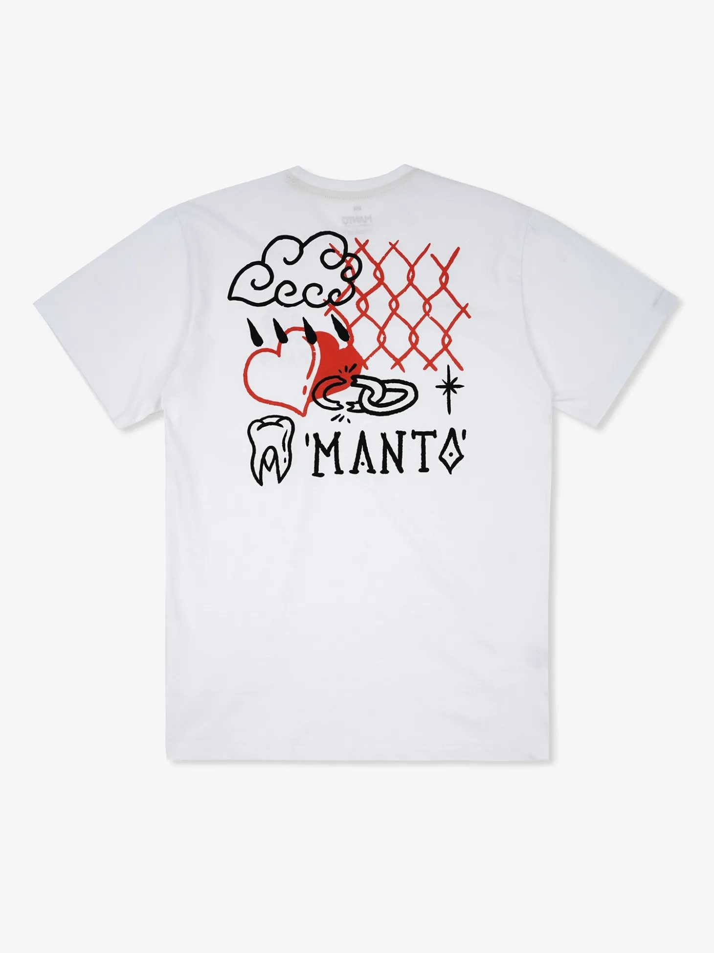 MANTO t-shirt BITTER SWEET weiss
