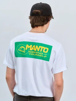 MANTO t-shirt BLOCK 24 weiss
