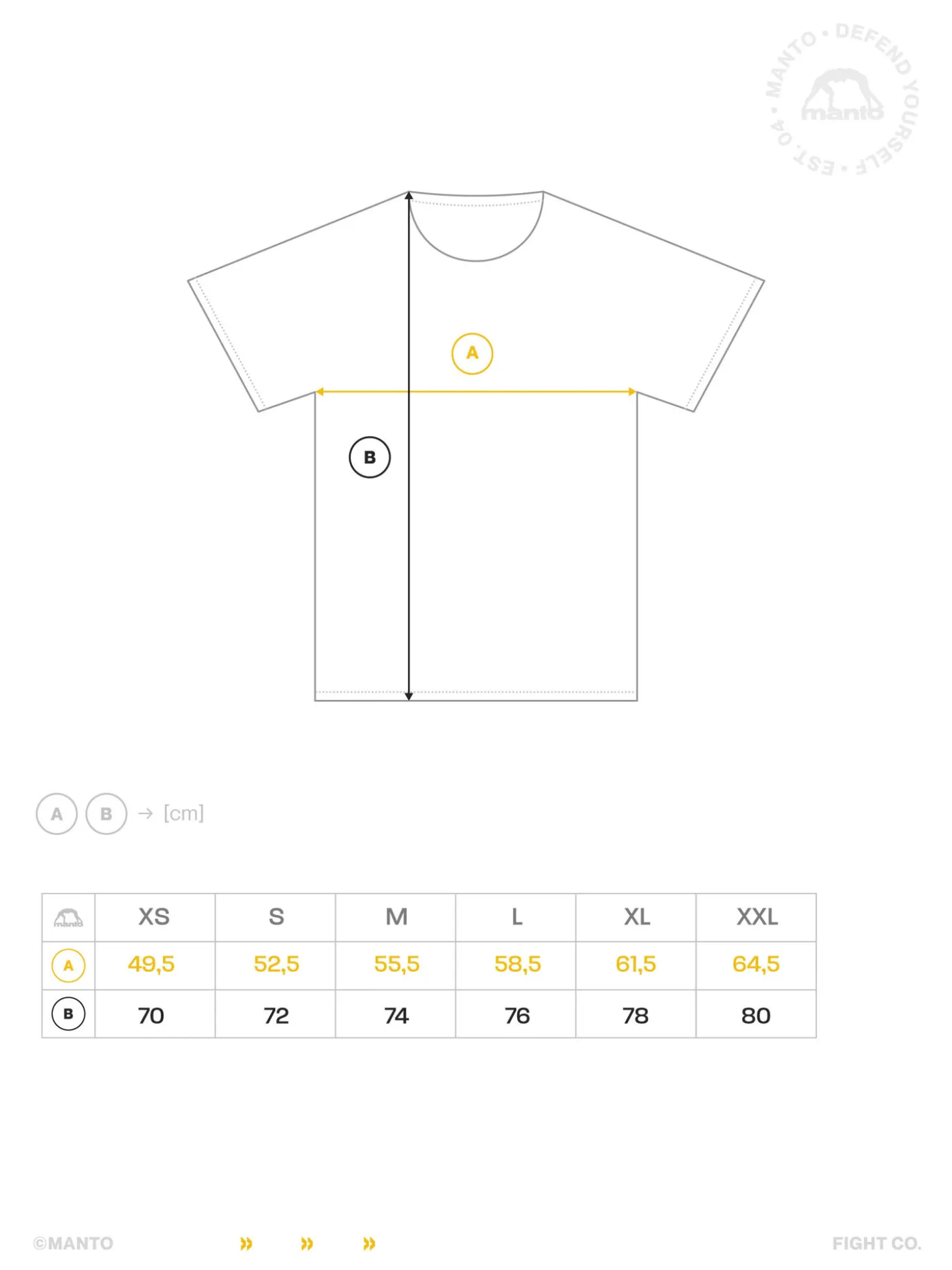 MANTO t-shirt FIGHT COMPANY weiss