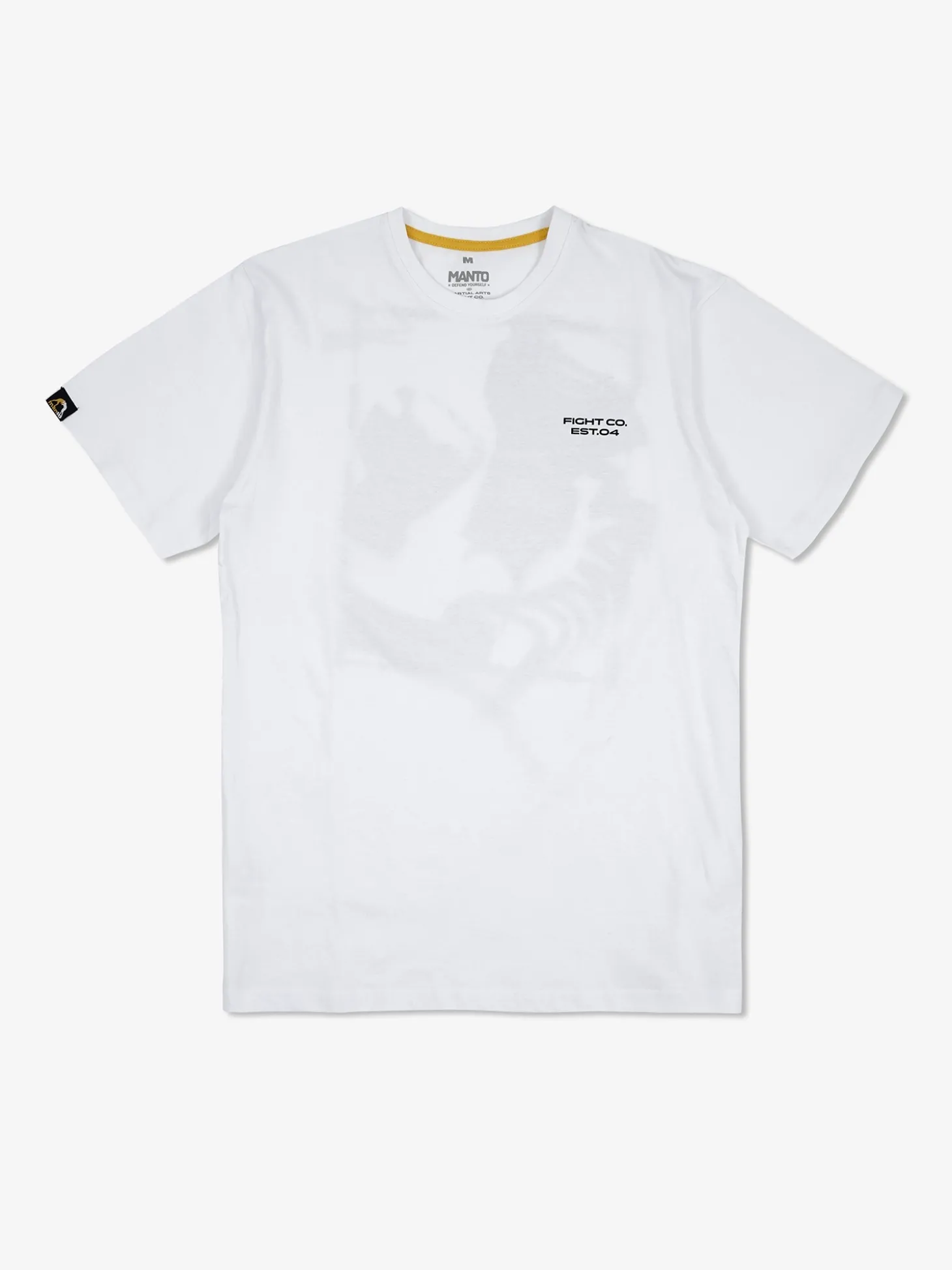 MANTO t-shirt FRAME weiss
