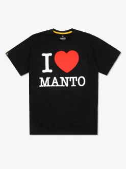 MANTO t-shirt I LOVE MANTO  schwarz