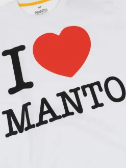 MANTO t-shirt I LOVE MANTO weiss