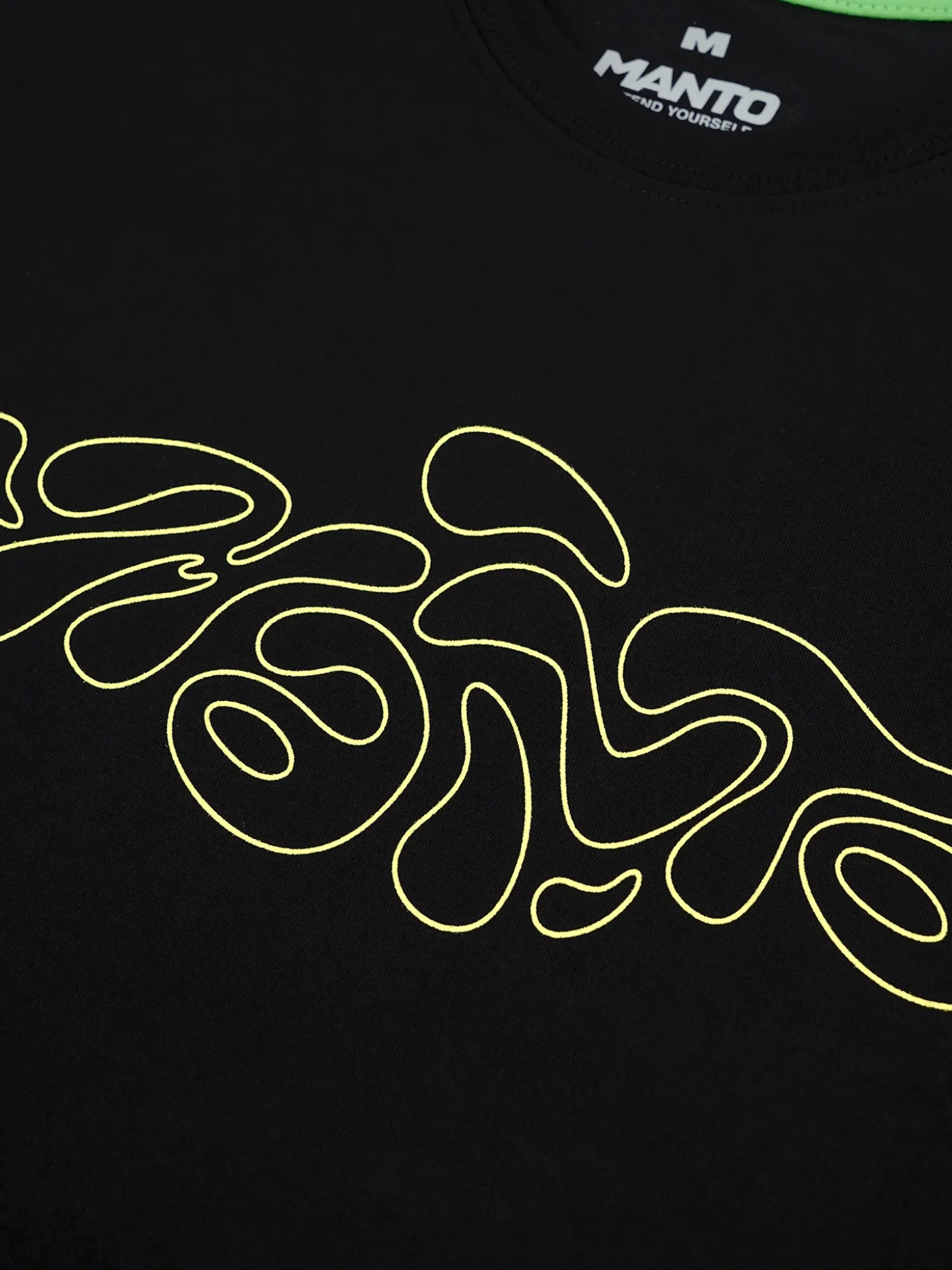 MANTO t-shirt LAVA schwarz