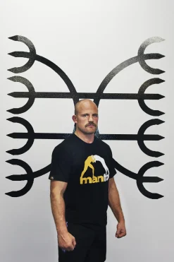 MANTO t-shirt LOGO schwarz