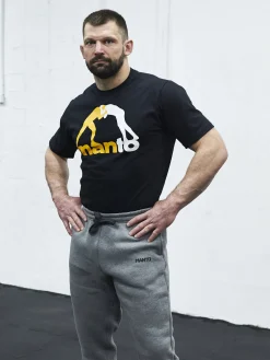 MANTO t-shirt LOGO schwarz