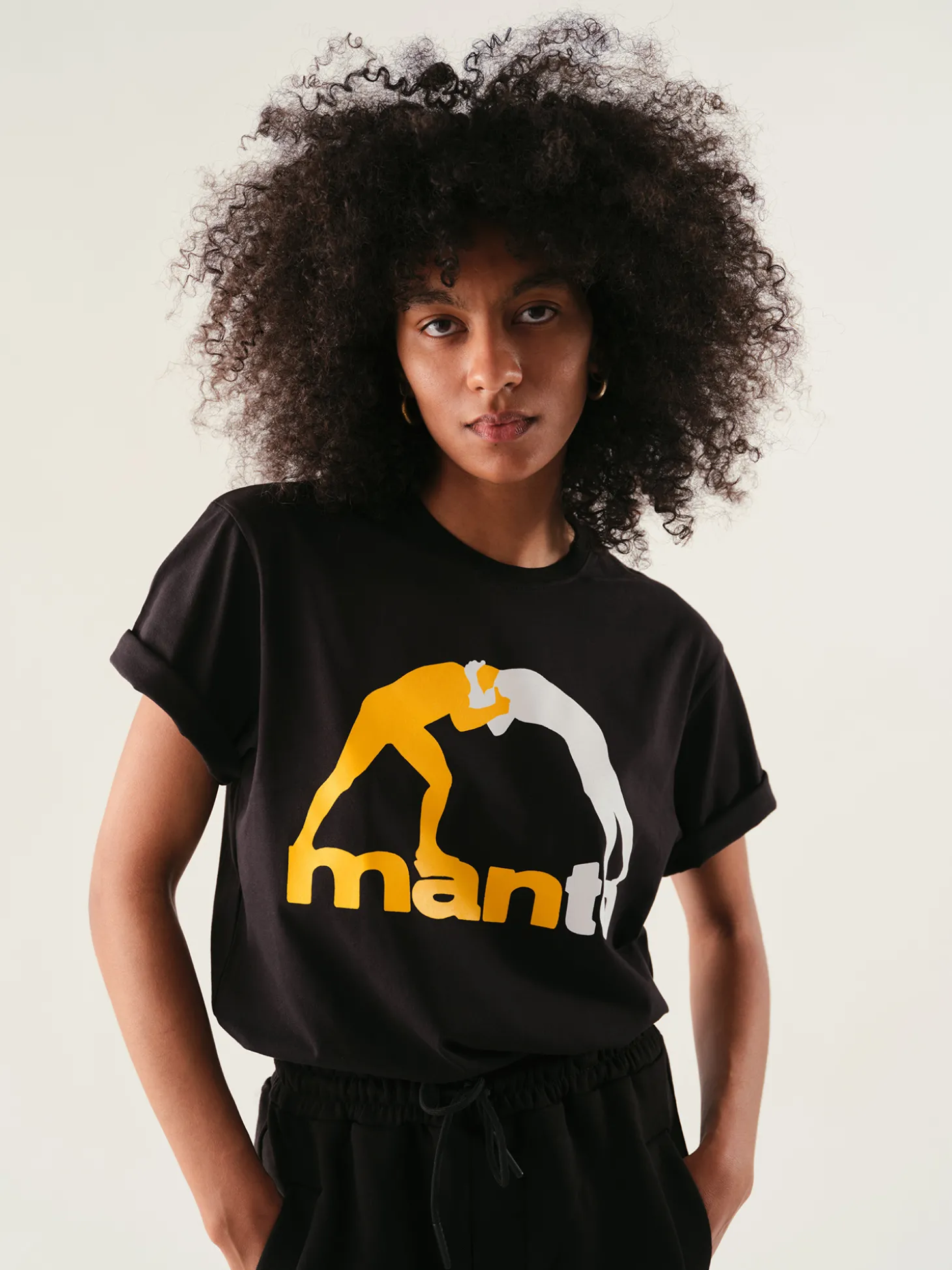 MANTO t-shirt LOGO schwarz