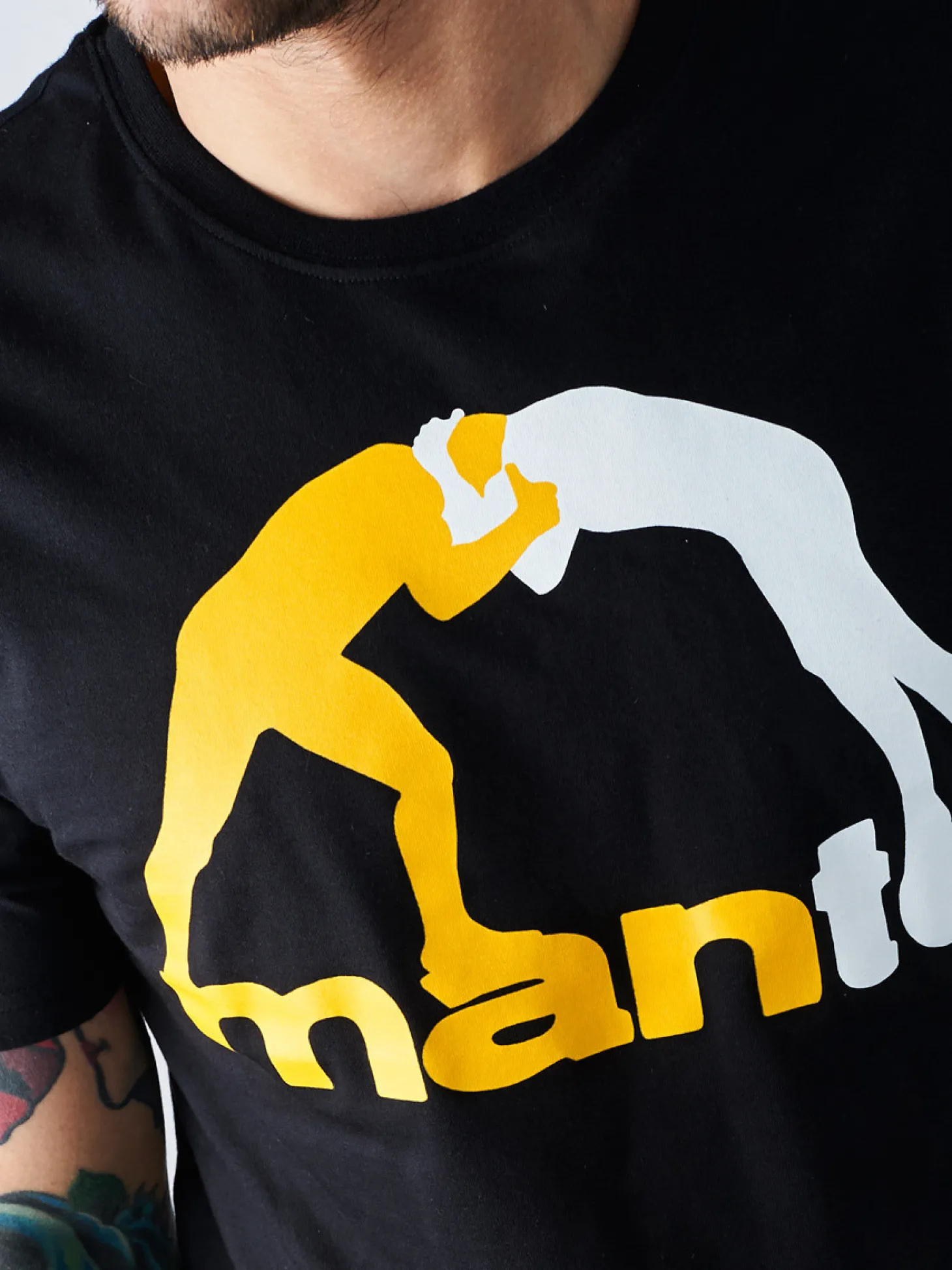 MANTO t-shirt LOGO schwarz